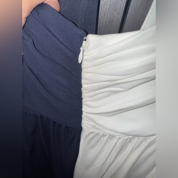 HALSTON Sondra Colorblock Jersey Halter Dress - Picture 11 of 14